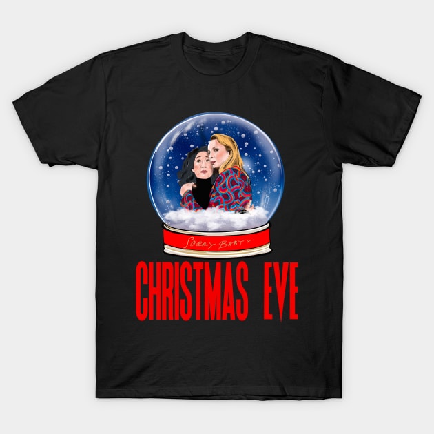 Christmas Killing Eve last dance snow globe T-Shirt by PG Illustration